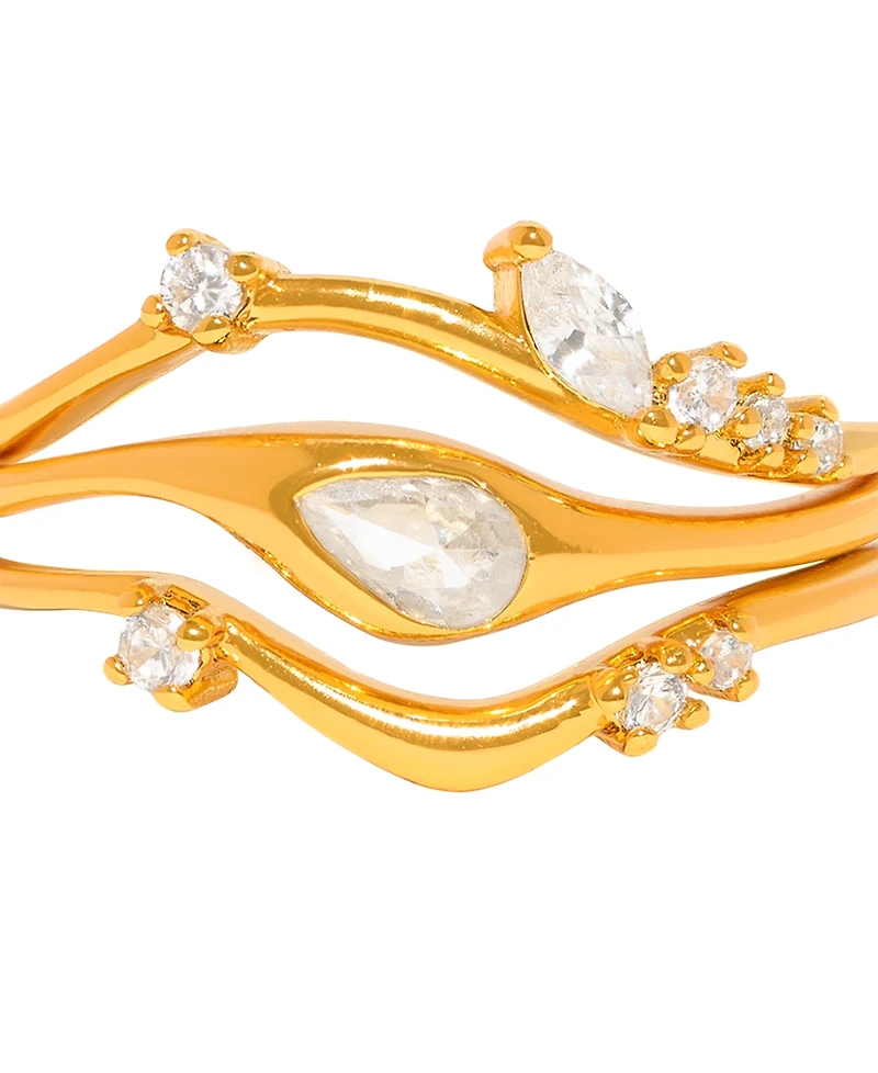 Girls Crew Crystal Tulum Ring Set