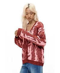 Desigual Women's Chunky-Knit Long-Sleeve Cardigan