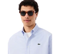 Lacoste Men's Woven Long-Sleeve Button-Down Oxford Shirt