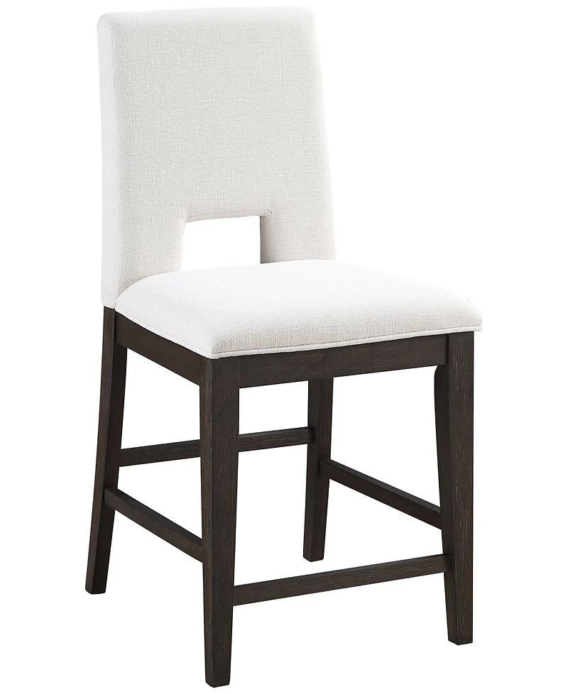 Summit Eggshell Upholstered Counter Chair, Macy's Exclusive