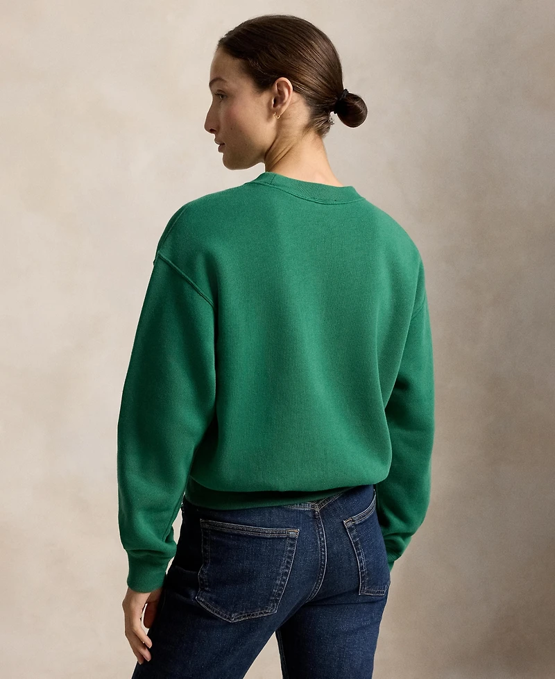 Polo Ralph Lauren Women's Lightweight Fleece Crew Neck Sweatshirt