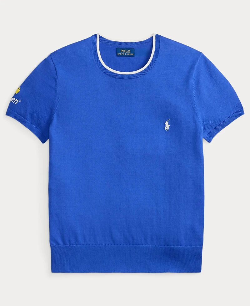 Polo Ralph Lauren Women's Us Open Crew-Neck Short-Sleeve Sweater