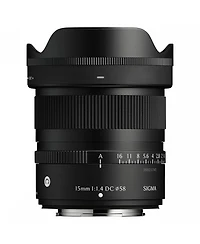 Sigma 15mm f/1.4 Dc Contemporary Wide-Angle Lens with Cleaning Accessories for Fujifilm X