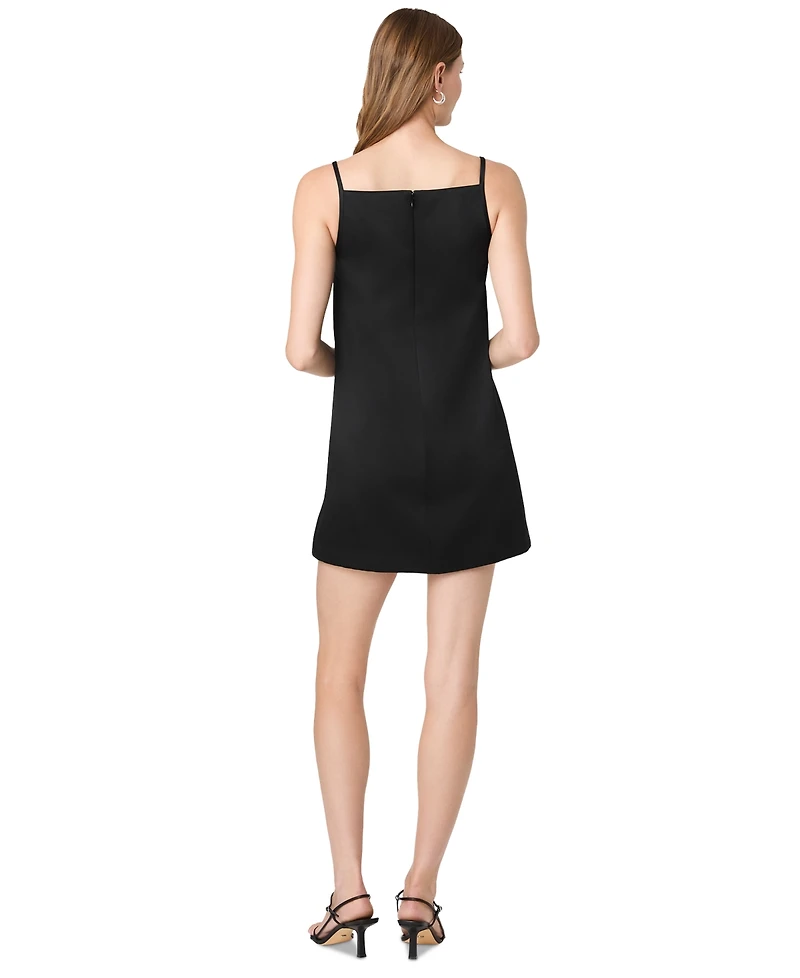 French Connection Women's York Satin A-Line Square Neck Mini Dress