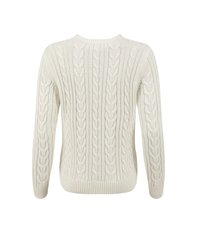 Weird Fish Women's Amberise Crew Neck Cable Knit Jumper