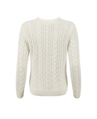 Weird Fish Women's Amberise Crew Neck Cable Knit Jumper