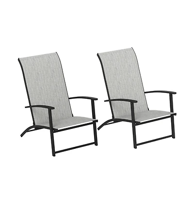 Mountaintop A set of 2 outdoor dining chairs, armchair, folding chair, terrace chair, camping chair, garden chair