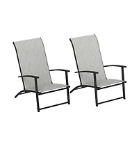 Mountaintop A set of 2 outdoor dining chairs, armchair, folding chair, terrace chair, camping chair, garden chair