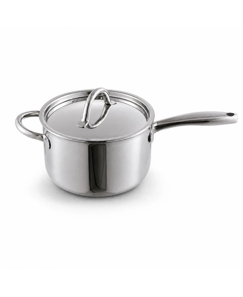 Megacasa 1.6 Quart Triple-Ply Stainless Steel Saucepan with Lid