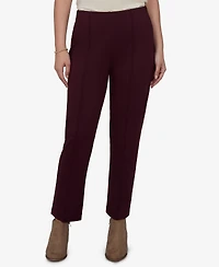 Ruby Rd. Petite Hollywood Waist Pull-On Ponte Straight Pants
