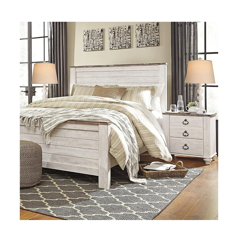 Sofucor 23" Touch Control Coastal Farmhouse Table Lamp Set of 2, 3-Way Dimmable Bedside Lamp with 2 Usb Charging Ports