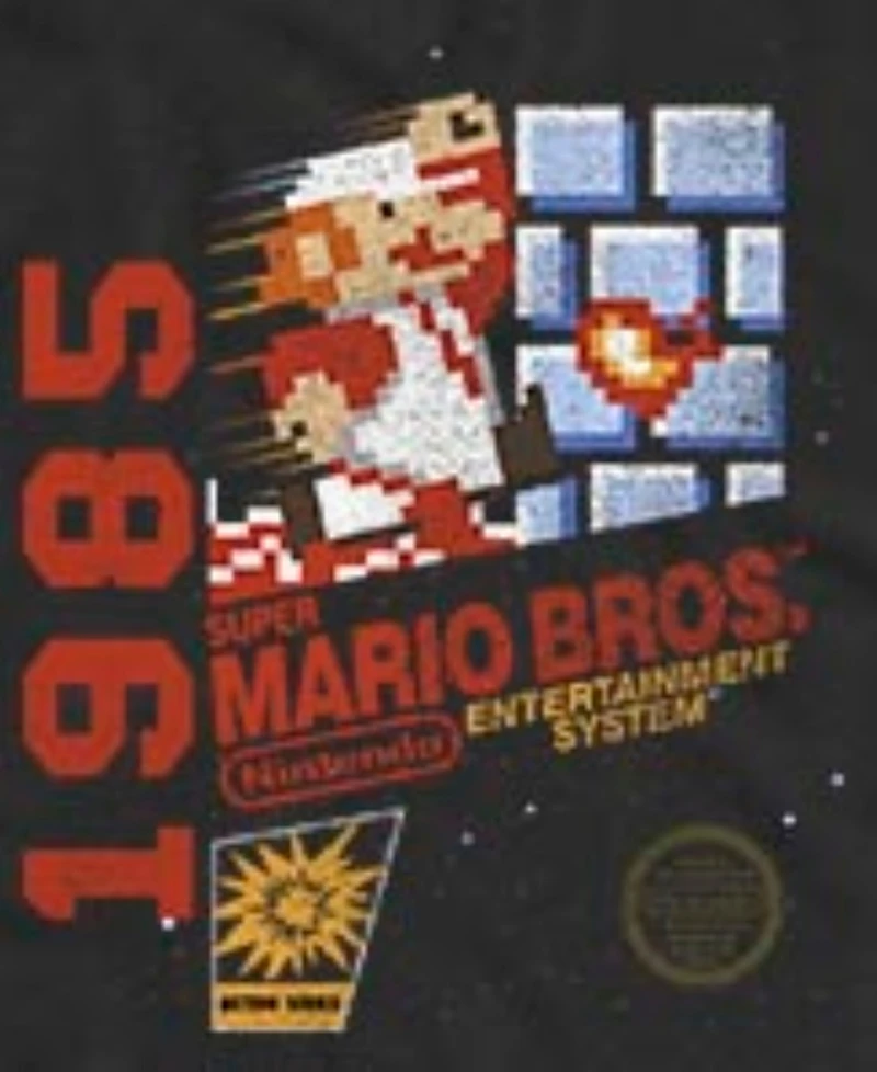 Fifth Sun Men's Nintendo Super Mario Bros. 1985 Retro Pixel Graphic Tank Top