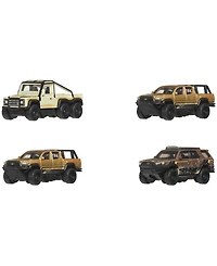 Matchbox 1:64 Scale The Movie Desert Chase Escape Die-Cast Vehicles Collectible 4-Piece Set, Ages 3+