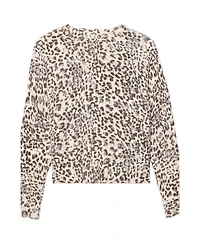 Mint Velvet Women's Leopard Print Scallop Trim Cardigan