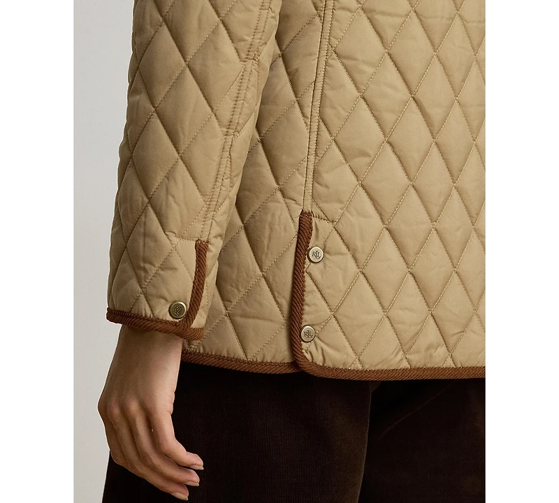 Lauren Ralph Women's Crested Quilted Jacket