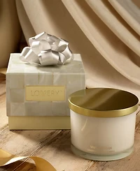 Lovery Special Edition Vanilla Madagascar Soy Candle Gift Set, 13oz