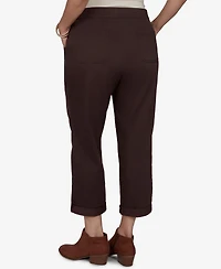Ruby Rd. Plus Enzyme Wash Straight Cropped Pants
