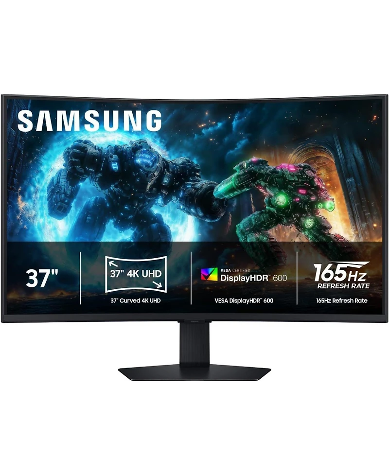 Samsung Odyssey G7 LS37FG75DENXZA 37" 4K Uhd Va Curved Gaming Monitor, 165Hz
