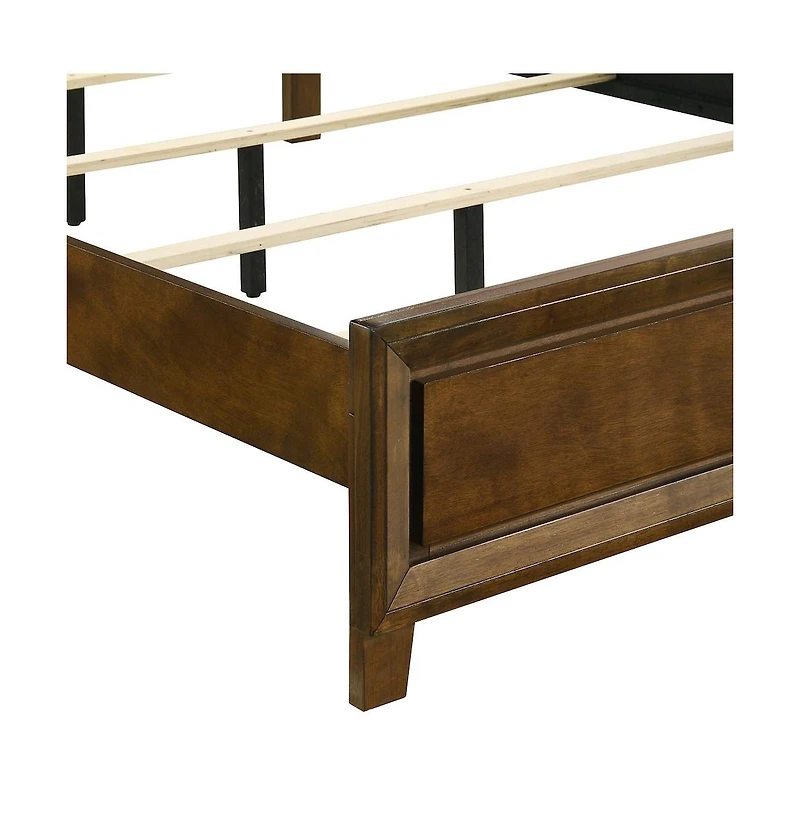 New Classic Furniture Ballard Wood Panel Bed in Walnut