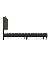 Glenwillow Home Upholstered Complete Bed Queen Stone