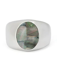 Robert Lee Morris Soho Black Lip Imitation Pearl Bangle Bracelet