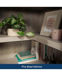 Sauder Miscellaneous Storage Bookcase, Chalked Chestnut finish