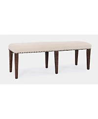 Jofran Fairview Transitional 52" Backless Upholstered Dining Bench