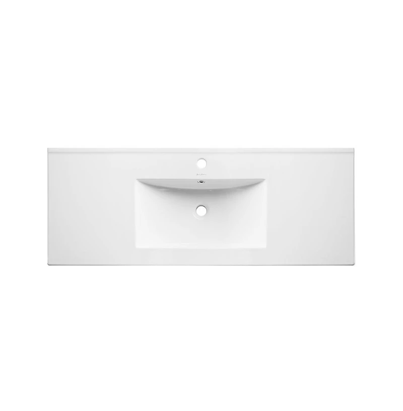Swiss Madison Pierre 48 Single, Metal Frame, Open Shelf, Bathroom Vanity