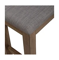 Liberty Furniture Brook Bay Upholstered Counter Height Bench for Dining Room