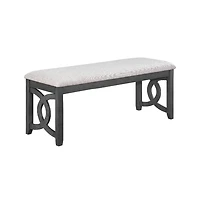 New Classic Furniture Furniture Gia 46" Solid Wood and Polyester Bench
