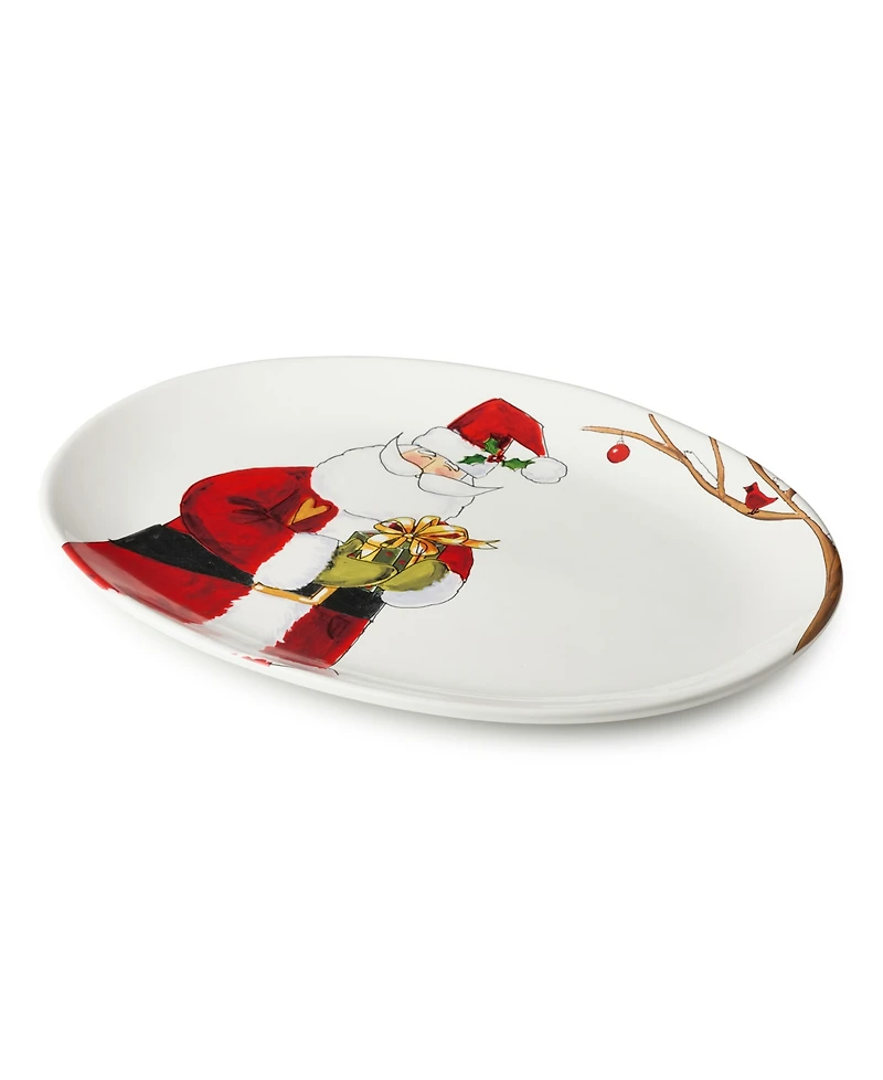 Certified International Santa Delight 16" Oval Platter