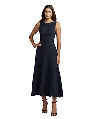 Mac Duggal Women's Sleeveless Boucle A-Line Midi Dress