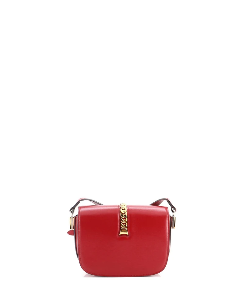 Pre-Owned Gucci Mini Sylvie 1969 Shoulder Bag Leather