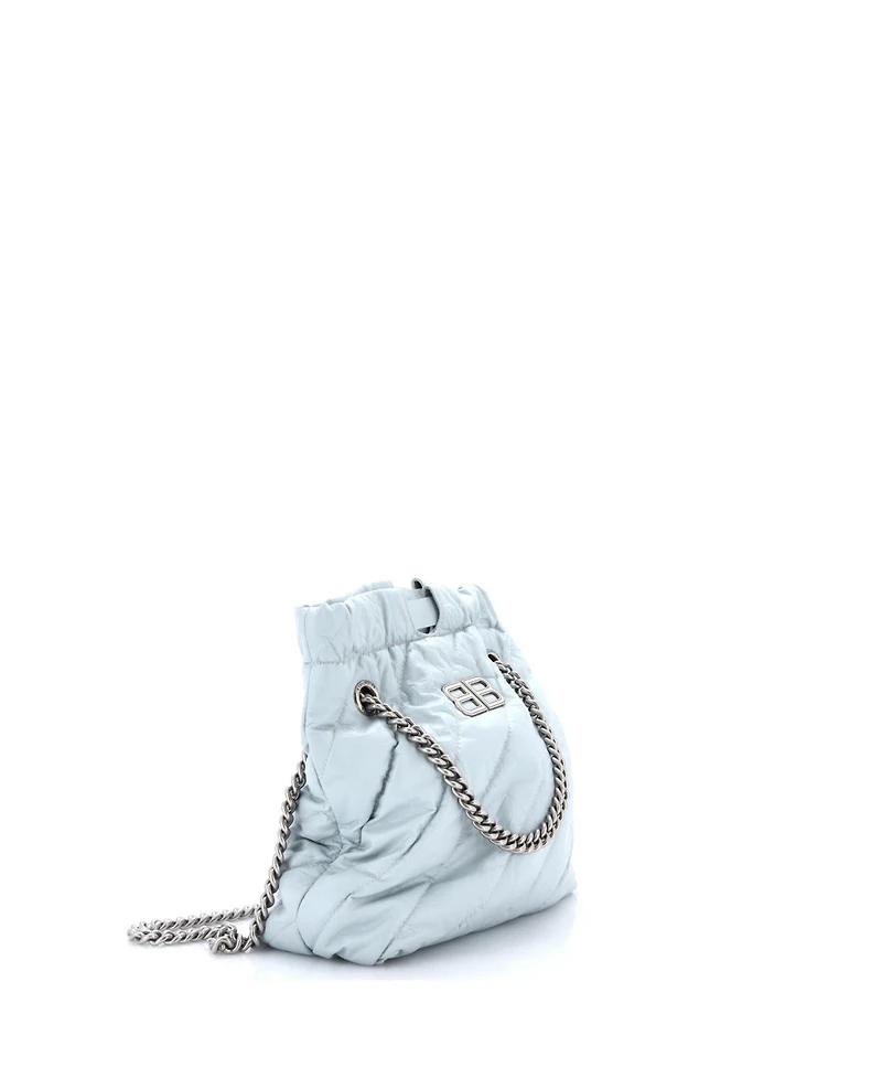 Pre-Owned Balenciaga Small Crush Chain Tote Quilted Crushed Calfskin