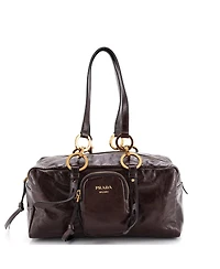 Pre-Owned Prada Medium Dangle Top Handle Bag Leather