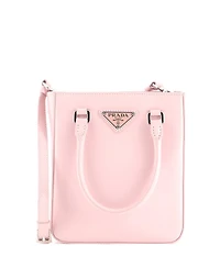 Pre-Owned Prada Small Convertible Tote Brushed Leather