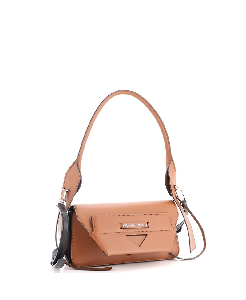 Pre-Owned Prada Medium Manuelle Shoulder Bag City Calf