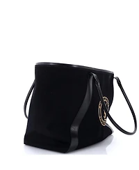 Pre-Owned Saint Laurent Large Rive Gauche Open Tote Embroidered Canvas