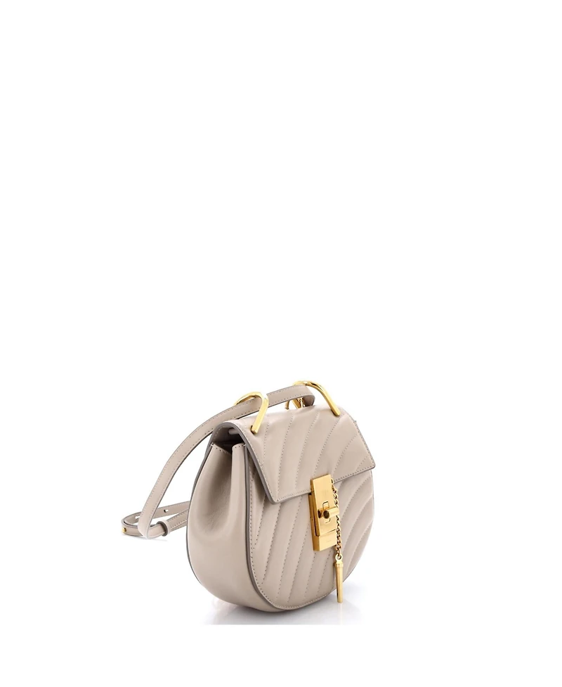 Pre-Owned Chloe Mini Drew Bijou Crossbody Bag Quilted Leather