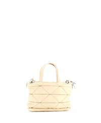 Pre-Owned Prada Mini Padded Tote Bag Quilted Re-Nylon with Leather