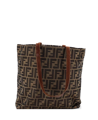 Pre-Owned Fendi Medium Shopping Tote Zucca Coated Canvas