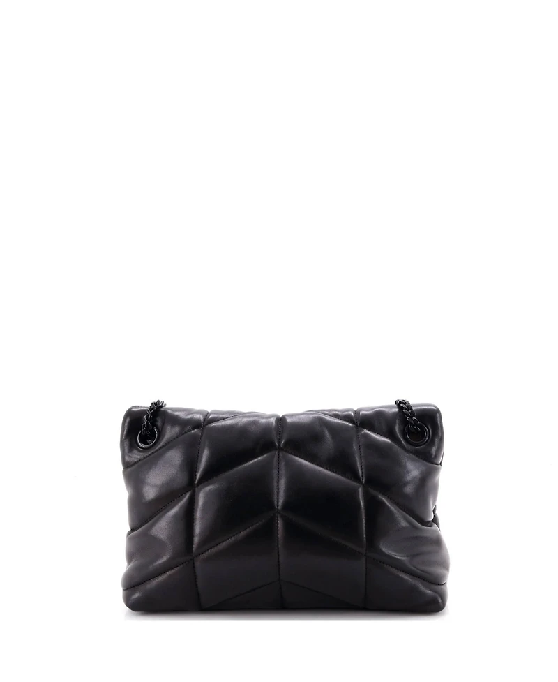 Pre-Owned Saint Laurent Small Loulou Puffer Shoulder Bag Quilted Leather