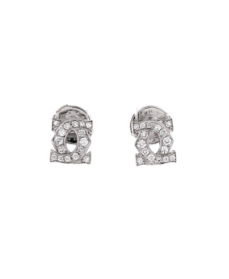 Pre-Owned Cartier Entrelaces C de Cartier Stud Earrings