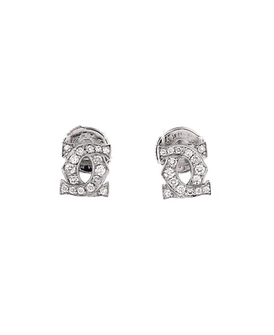 Pre-Owned Cartier Entrelaces C de Cartier Stud Earrings