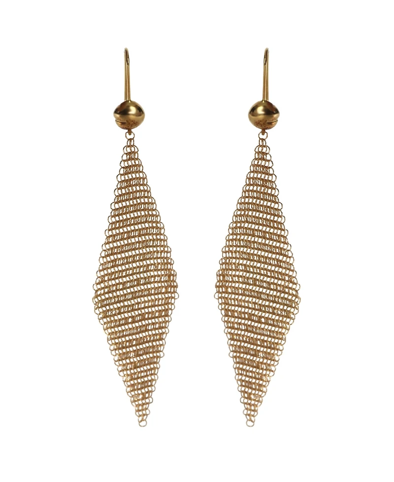 Pre-Owned Tiffany & Co Yellow Gold Elsa Peretti Mesh Earrings