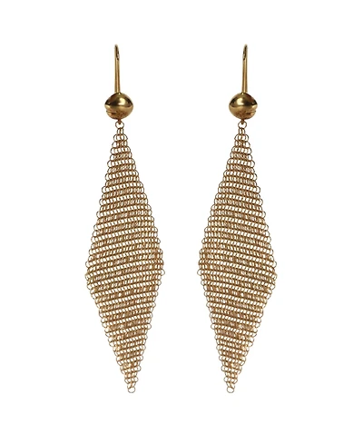 Pre-Owned Tiffany & Co Yellow Gold Elsa Peretti Mesh Earrings