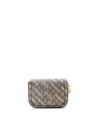 Pre-Owned Gucci Mini x Balenciaga The Hacker Project Horsebit 1955 Shoulder Bag Gg Coated Canvas