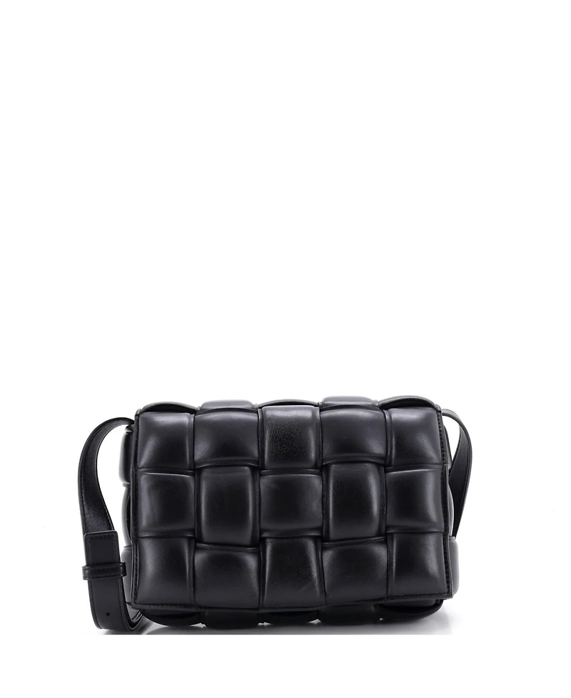 Pre-Owned Bottega Veneta Cassette Crossbody Bag Padded Maxi Intrecciato Leather