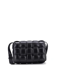 Pre-Owned Bottega Veneta Cassette Crossbody Bag Padded Maxi Intrecciato Leather