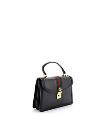 Pre-Owned Gucci Small Ophidia Flap Top Handle Bag Leather
